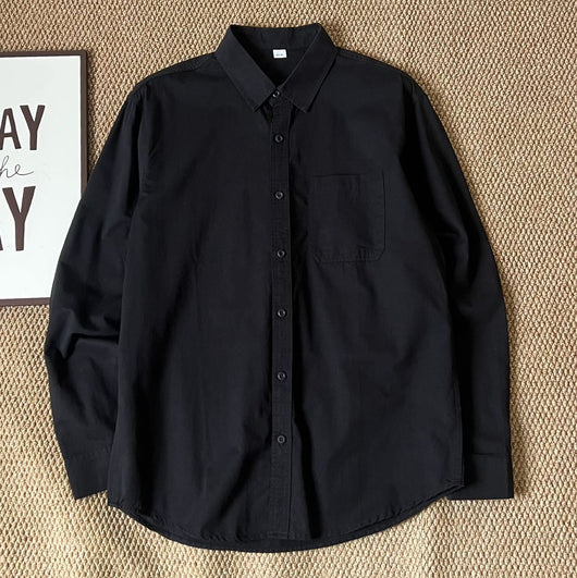 Camisa Casual Suelta Coreana de Manga Larga para Hombre - Image 11