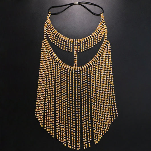 Cadena para Cabello Estilo Étnico con Diamantes Su Shui y Máscara - Image 31