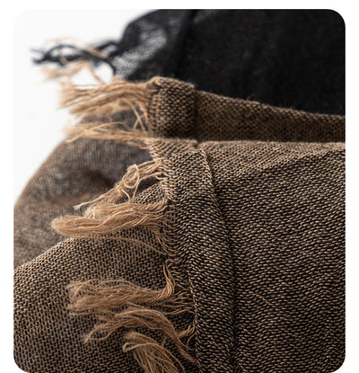 Bufanda de Algodón Puro Estilo Casual Otoño Invierno - Image 30