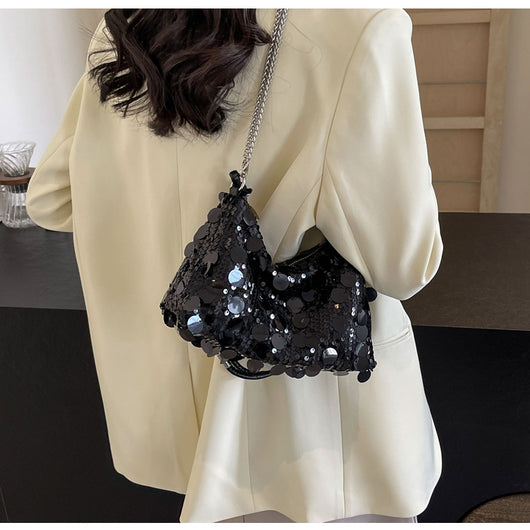 Bolso Bandolera Mujer con Cadena y Lentejuelas Brillantes - Image 33