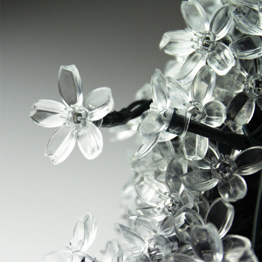 Cadena de Luces LED Solar Flor de Cerezo para Patio Navideño Impermeable - Image 18