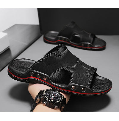 Sandalias Hombre Cuero Genuino Antideslizantes - Chanclas Outdoor Cómodas - Image 8