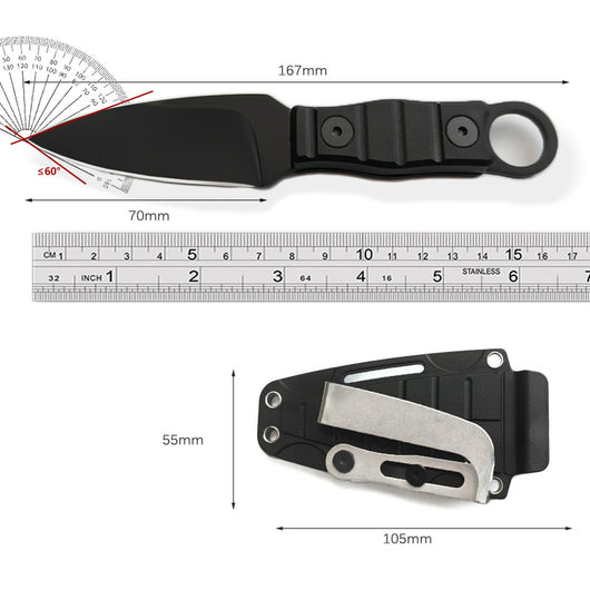 Cuchillo de Campamento Portátil de Alta Dureza con Hoja Recta - Image 20