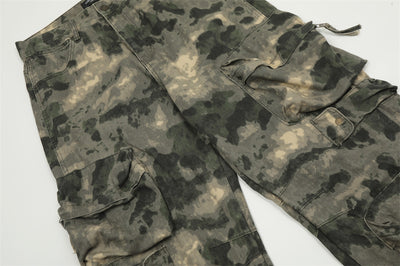 Pantalones de Trabajo Camuflaje Tie-dye Multi-bolsillos para Montaña - Image 34