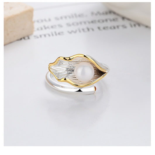 Anillo Ajustable de Perla Luxury con Detalles en Tonos Verdes - Image 10