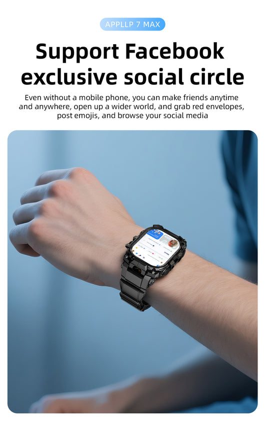 Reloj Inteligente APPLLP 7 MAX con Pantalla Amplia, WiFi y Cámara Extraíble - Image 9