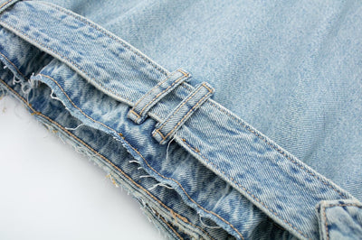 Chaqueta Denim Estilo Francés Ajustada con Cinturón - Image 25
