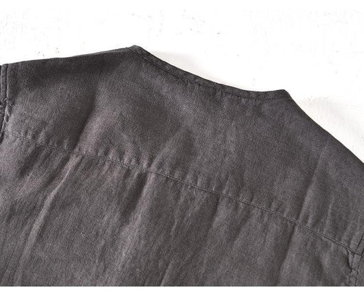 Camisa de Lino Manga Corta para Hombre - Image 12