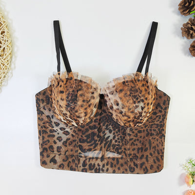 Sostén Tubo Estampado Leopardo con Levantamiento y Ajuste Personalizado - Image 8