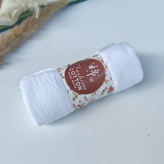 Pañuelo de Algodón y Lino Arrugado Monocromático - Image 168