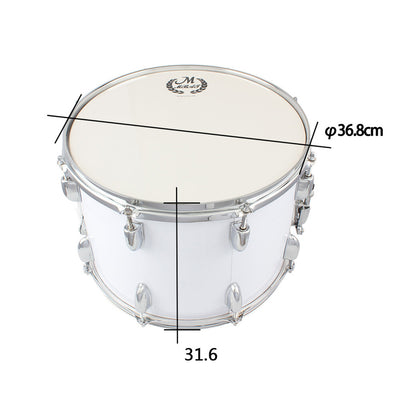 Tambor de Marcha Ajustable Mebet 14 Pulgadas Acero Inoxidable - Image 23