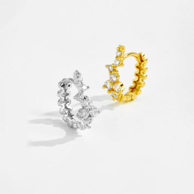 Aretes Estrella de Cinco Puntas en Plata 925 con Circón - Image 24