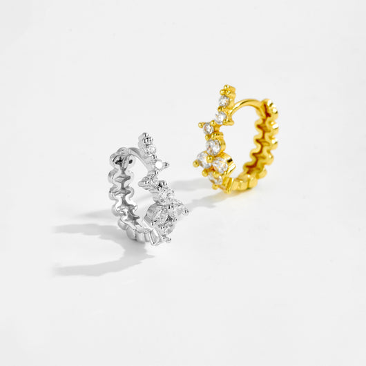 Aretes Estrella de Cinco Puntas en Plata 925 con Circón - Image 24