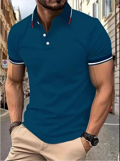 Camiseta Casual de Manga Corta para Hombre - Diseño Versátil - Image 27