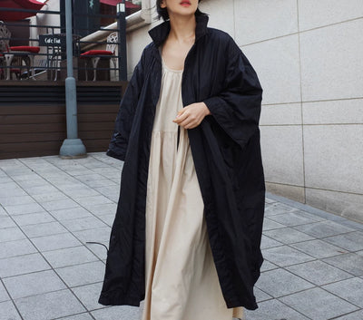 Abrigo Largo Tipo Gabardina para Mujer Talla Grande - Primavera y Otoño - Image 36