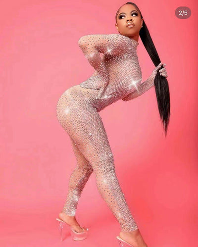 Jumpsuit de Diamantes con Elástico para Baile y Espectáculos - Image 16
