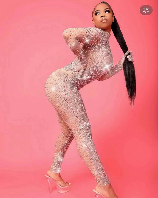 Jumpsuit de Diamantes con Elástico para Baile y Espectáculos - Image 16