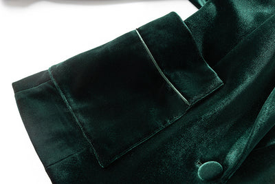 Traje de Terciopelo con Detalles de Cuentas para Mujer - Image 21