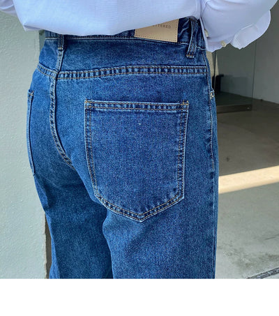 Jeans Slim Fit Estilo Retro Británico para Hombre - Image 47