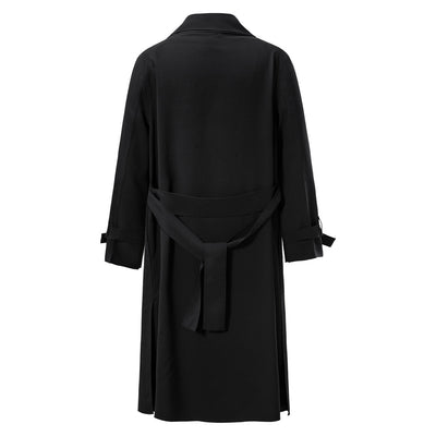 Abrigo Trinchera Suelta Largo para Hombre - Image 7