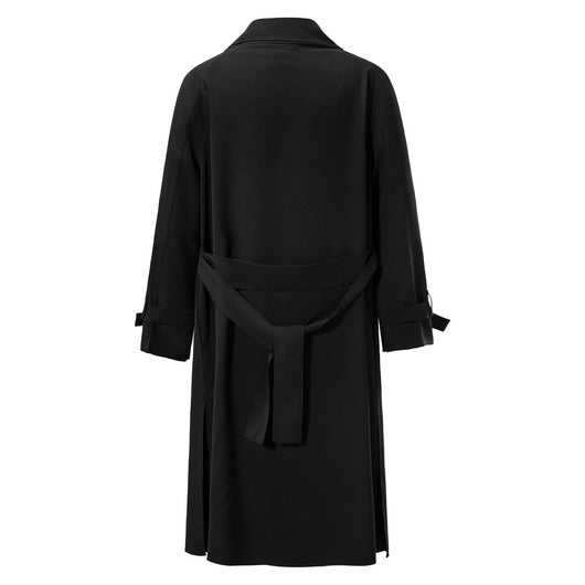 Abrigo Trinchera Suelta Largo para Hombre - Image 7