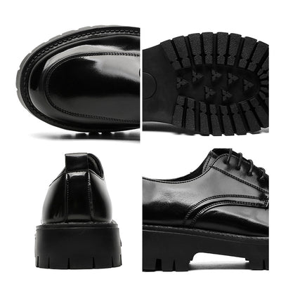 Zapatos Casuales de Cuero con Plataforma Elevadora - Image 45