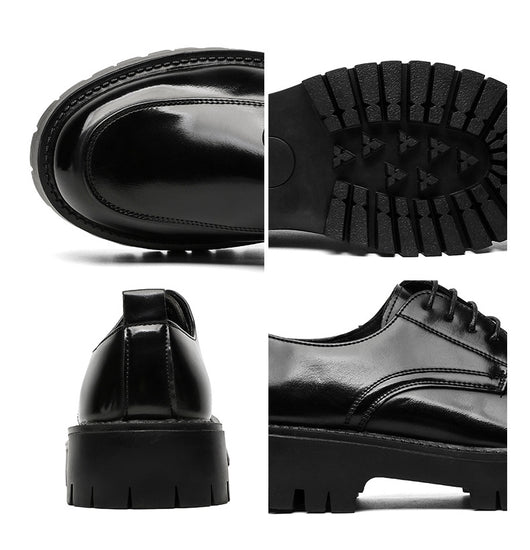 Zapatos Casuales de Cuero con Plataforma Elevadora - Image 45