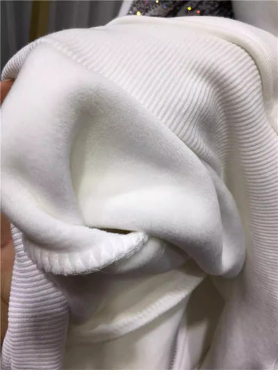 Abrigo Sudadera Acolchado de Lujo con Bordado Pesado y Detalles Brillantes - Image 13