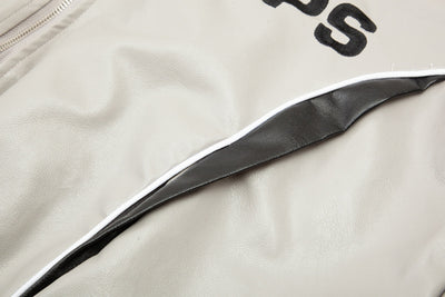Chaqueta de Cuero PU Bordada para Motociclista - Diseño Holgado Americano - Image 34