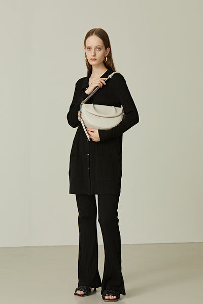 Bolso Bandolera de Cuero Vacuno con Pliegues - Image 18