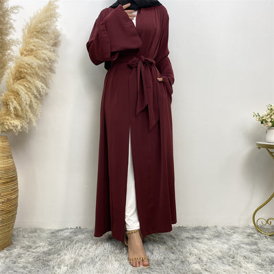 Cardigan Elegante con Bolsillos y Doble Manga para Mujer - Image 15