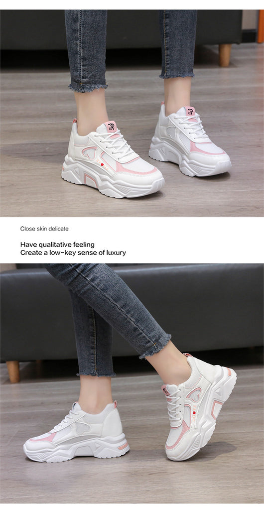 Zapatillas Deportivas Blancas Plataforma Elevadora para Mujer - Image 14