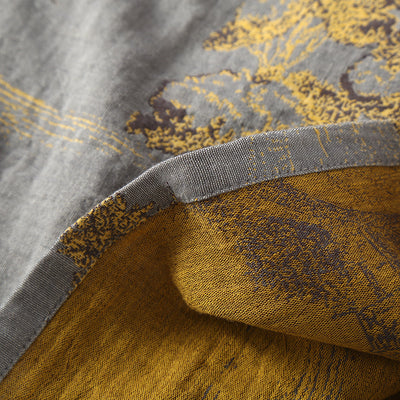 Camisón Largo Estilo Chino con Cinturón de Algodón Jacquard - Image 13