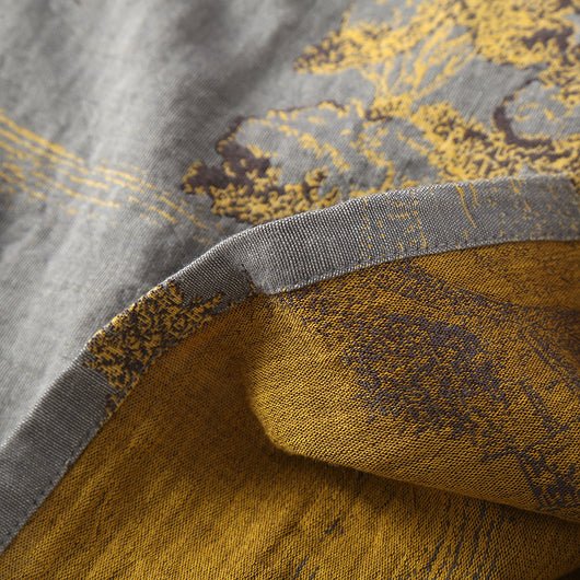 Camisón Largo Estilo Chino con Cinturón de Algodón Jacquard - Image 13