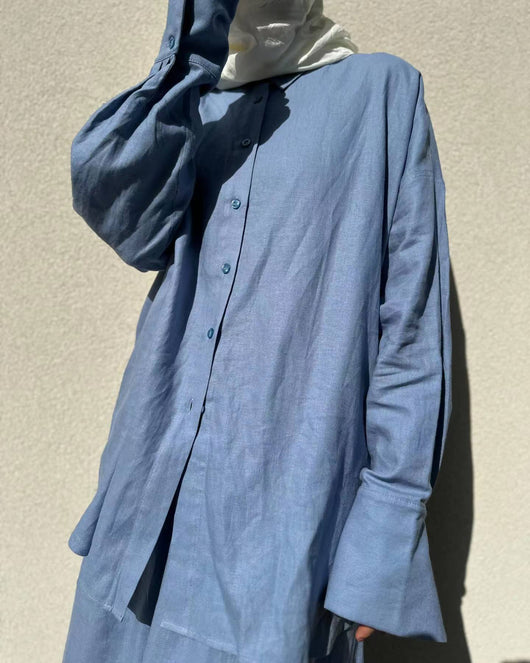 Conjunto Modesto Musulmán: Blusa Suelta y Falda Larga - Image 19