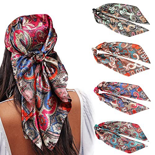 Pañuelo de Seda Estampado Cuadrado - Image 120