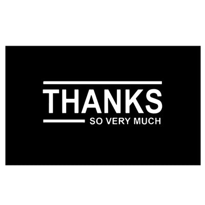 Pack de 50 Tarjetas de Agradecimiento Negro Elegante con Empaque de Regalo - Image 15