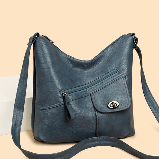 Bolso de Cuero Retro con Gran Capacidad para Hombro - Image 31