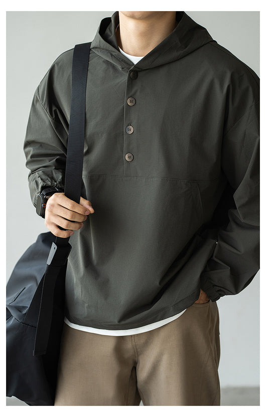Chaqueta Impermeable de Montaña con Capucha para Hombre - Secado Rápido - Image 9
