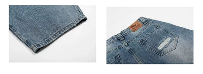 Jeans Curvy Desgastados con Parches Lavado Vintage - Image 15