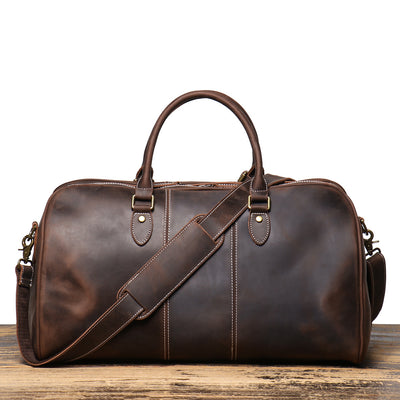 Bolsa de Viaje Portátil para Hombre en Cuero Genuino Estilo Retro - Image 38