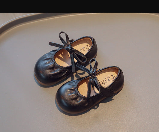 Zapatos Escolares Infantiles Estilo Coreano con Moño Negro - Image 10
