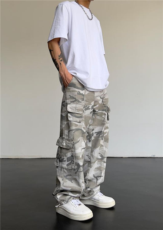 Pantalones Slim Drapeado de Corte Recto Estilo Urbano - Image 11
