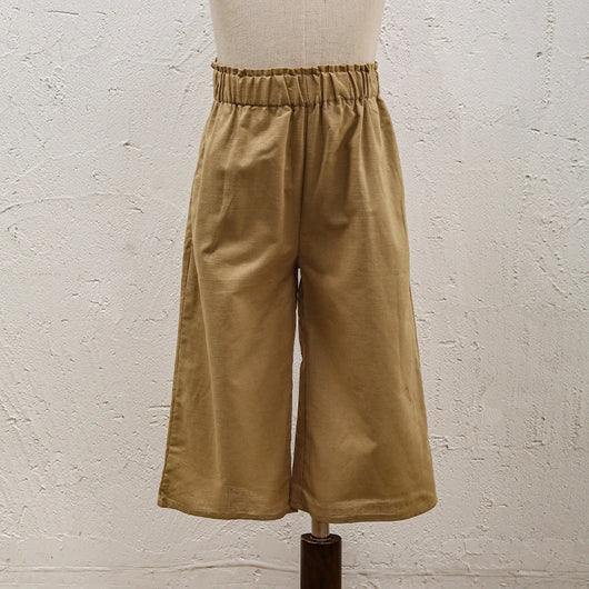 Pantalón Ancho de Lino y Algodón con Cintura Elástica - Image 59