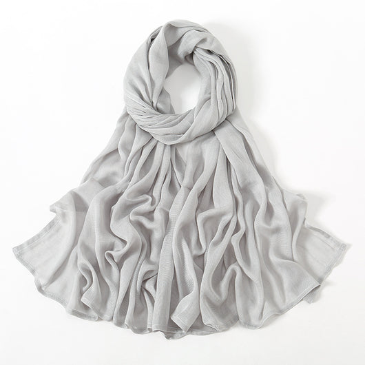 Pañuelo Modal Rayon Malayo Indonesio Colores Sólidos Transpirable - Image 53