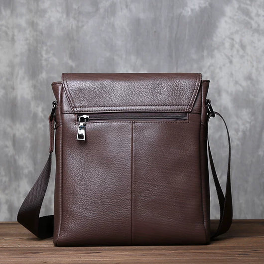 Mochila Ejecutiva de Cuero Genuino con Bolsa Crossbody Vertical de Alta Capacidad - Image 20