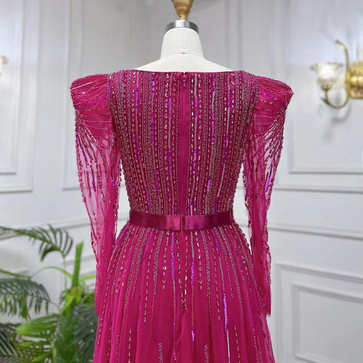 Vestido de Noche Rojo Rosado Premium para Anfitrionas - Image 26