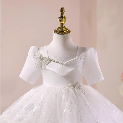 Vestido de Fiesta Infantil con Flores para Damas de Honor - Image 17