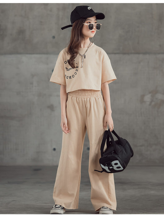 Conjunto Estampado: Camiseta Manga Corta + Pantalón Ancho Pierna Recta - Image 13