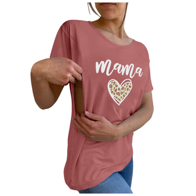 Camiseta Maternidad y Lactancia de Manga Corta para Mujer - Image 70